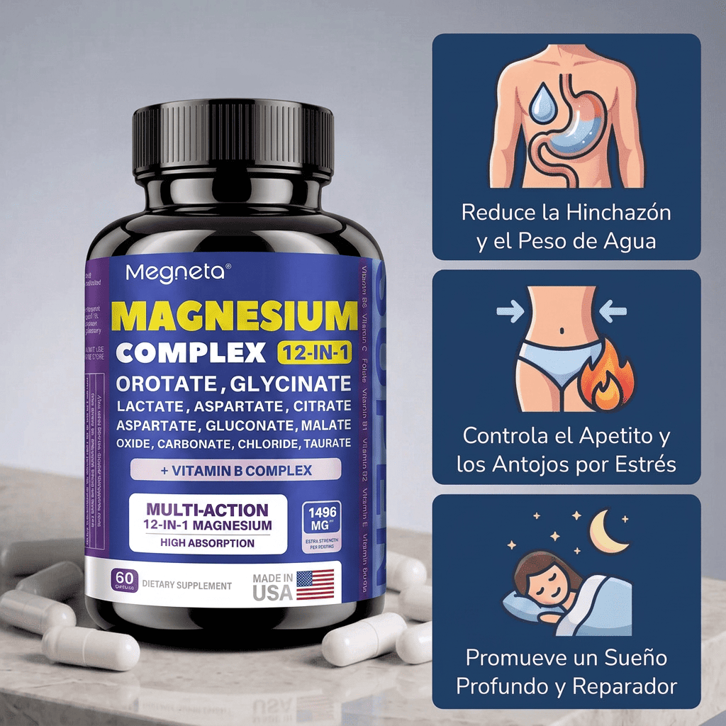 Suplemento 12 en 1 - Magnesio Complex 60cp